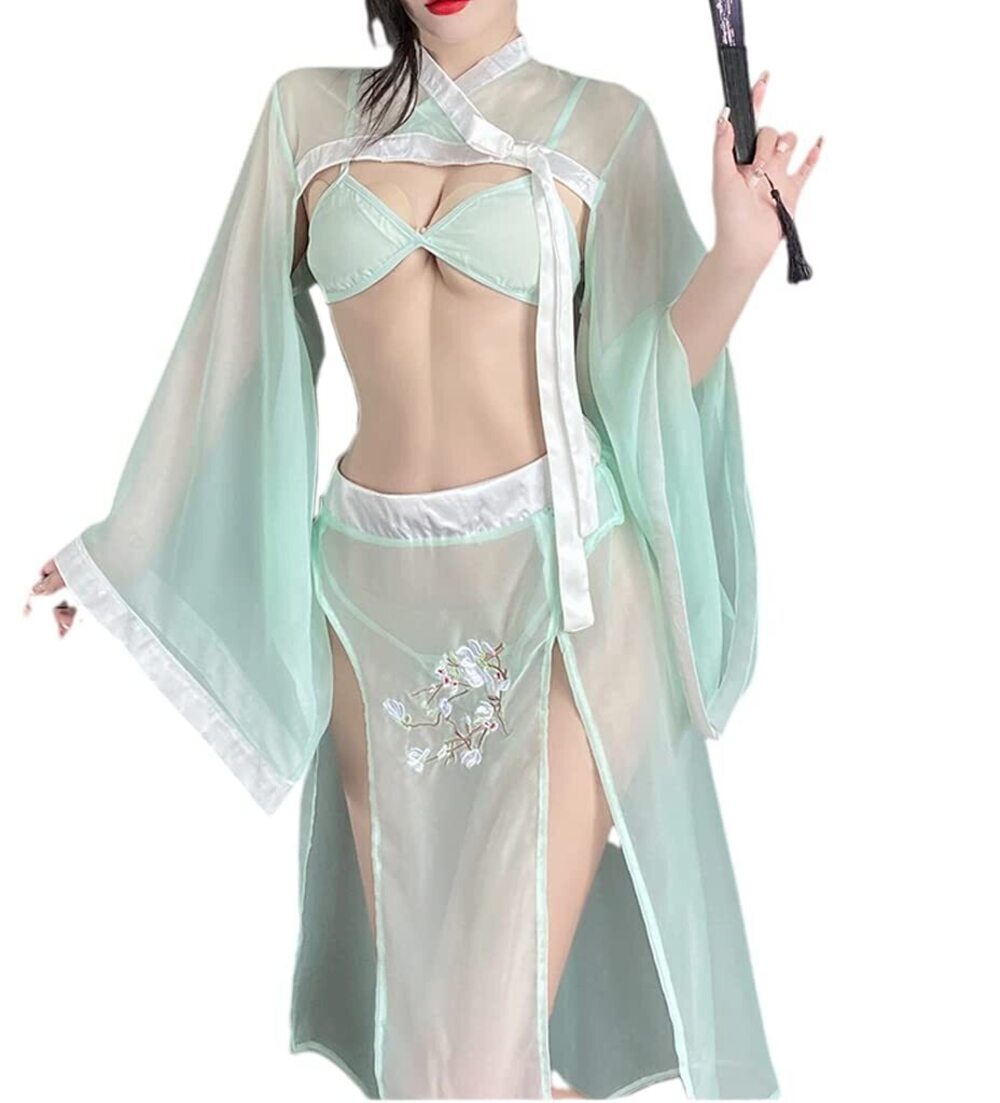 2949 Sexy Asian RolePlay Suit Cosplay Hanfu Cheongsam Dress Anime Lingerie